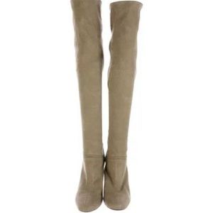 Stella McCartney nude over the knee stretch boots